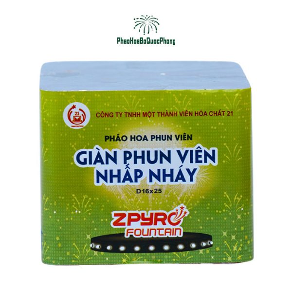 Pháo hoa Giàn phun viên nhấp nháy D16x25