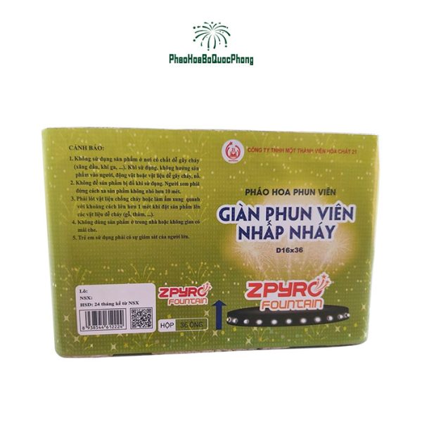 pháo hoa giàn phun viên nhấp nháy D16x36