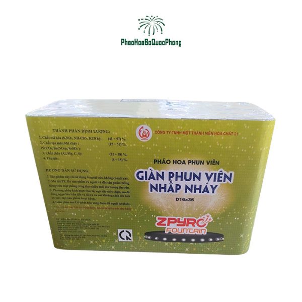 sản phẩm Pháo hoa giàn phun viên nhấp nháy D16x36